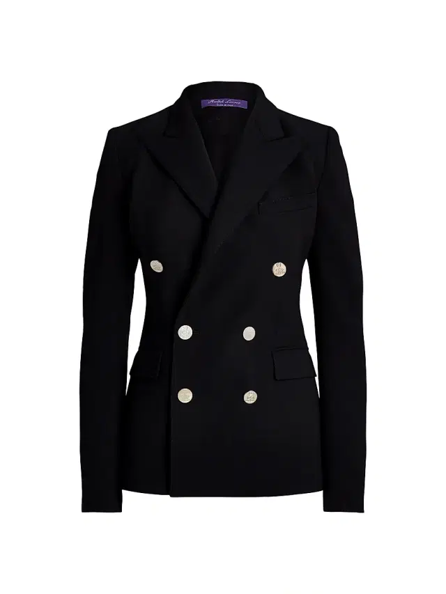 Women's Iconic Style Camden Double-Breasted Blazer - Black