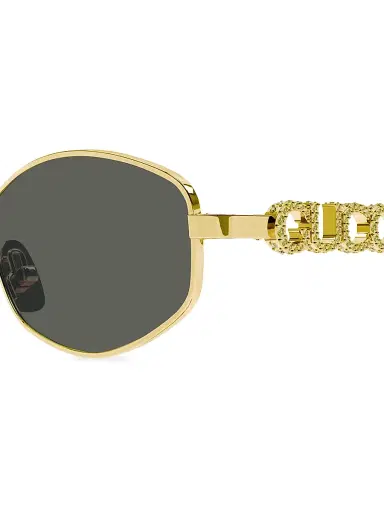 Gucci Women's Block 55MM Oval Metal Sunglasses | Thumbnail 3
