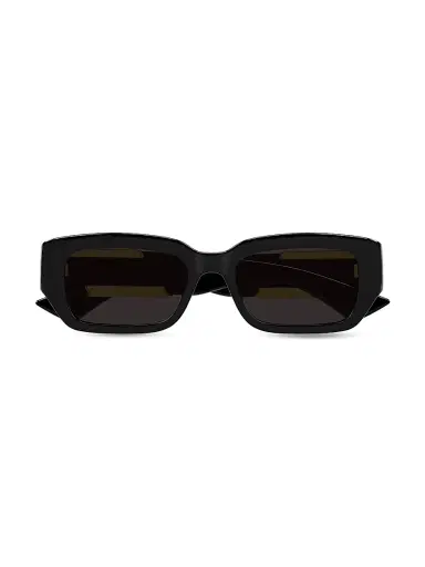 Bottega Veneta Women's Dash Ribbon 53MM Rectangular Sunglasses - Black | Thumbnail 4