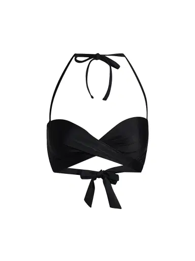 Kobi Halperin Women's Sesil Bustier Bikini Top - Black - Size Large | Thumbnail 1