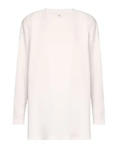 Eskandar Side Panelled Round Neck Long Sleeve T-Shirt (Mid Plus Length) | Thumbnail 1