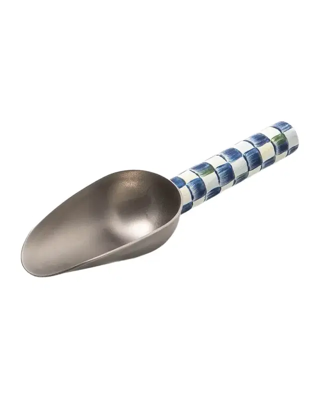 MacKenzie-Childs Royal Check Enamel Scoop