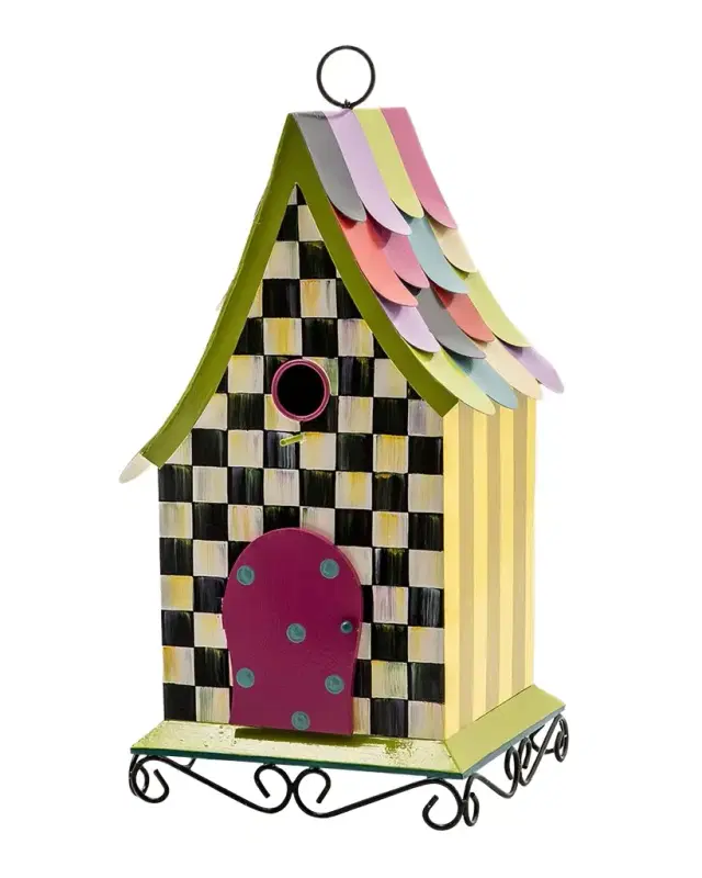 MacKenzie-Childs Courtly Cottage Birdhouse
