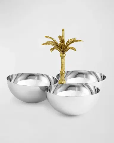 Michael Aram Palm Triple Bowl | Thumbnail 2