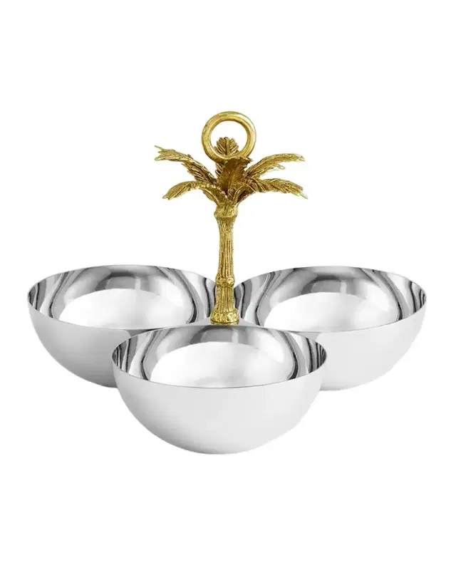 Michael Aram Palm Triple Bowl