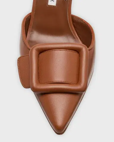 Manolo Blahnik Maysli Leather Buckle Halter Pumps | Thumbnail 6 Manolo Blahnik Maysli Leather Buckle Halter Pumps | Thumbnail 6