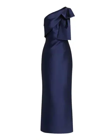 SACHIN & BABI Bonnie One-Shoulder Bow Column Gown | Thumbnail 1 SACHIN & BABI Bonnie One-Shoulder Bow Column Gown | Thumbnail 1