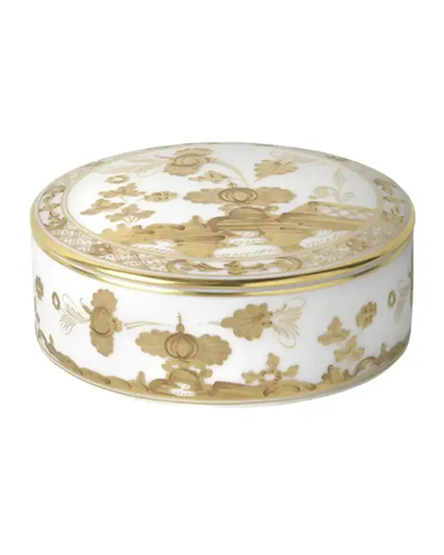 Ginori 1735 Oriente Italiano Round Trinket Box
