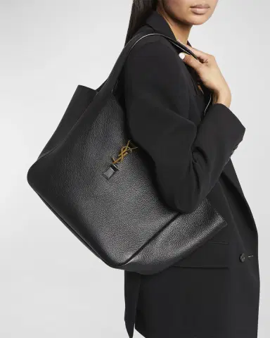 Saint Laurent Le 5 À 7 Bea Cabas YSL Tote Bag in Supple Leather | Thumbnail 3 Saint Laurent Le 5 À 7 Bea Cabas YSL Tote Bag in Supple Leather | Thumbnail 3