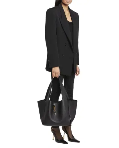 Saint Laurent Le 5 À 7 Bea Cabas YSL Tote Bag in Supple Leather | Thumbnail 1 Saint Laurent Le 5 À 7 Bea Cabas YSL Tote Bag in Supple Leather | Thumbnail 1