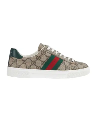 Gucci Ace Monogram Canvas Low-Top Sneakers | Thumbnail 1