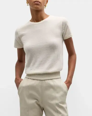 MAJESTIC FILATURES Machine Washable Cashmere Crewneck Top | Thumbnail 4 MAJESTIC FILATURES Machine Washable Cashmere Crewneck Top | Thumbnail 4