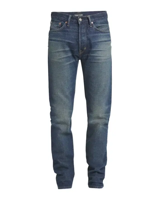 TOM FORD Men 's Selvedge Denim Slim-Leg Jeans