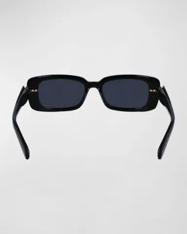 Ferragamo Gancini Evolution Acetate & Metal Rectangle Sunglasses | Thumbnail 5 Ferragamo Gancini Evolution Acetate & Metal Rectangle Sunglasses | Thumbnail 5