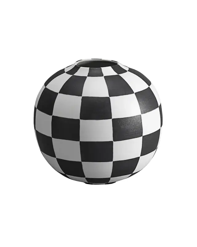 L 'Objet Small Damier Vase