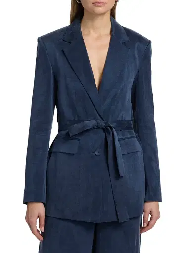 Kobi Halperin Women's Jessi Tie-Waist Blazer - Midnight Blue - Size XL | Thumbnail 3 Kobi Halperin Women's Jessi Tie-Waist Blazer - Midnight Blue - Size XL | Thumbnail 3