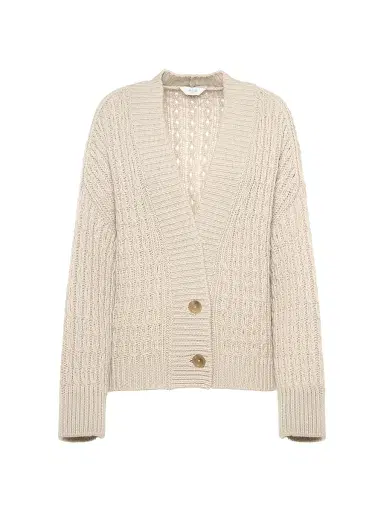 Malo Women's Anna Cashmere Cardigan - Dune - Size Large | Thumbnail 1 Malo Women's Anna Cashmere Cardigan - Dune - Size Large | Thumbnail 1