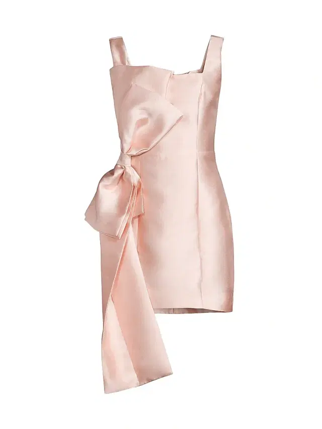 Elliatt Women's Corsage Satin Bow Minidress - Ballet Pink