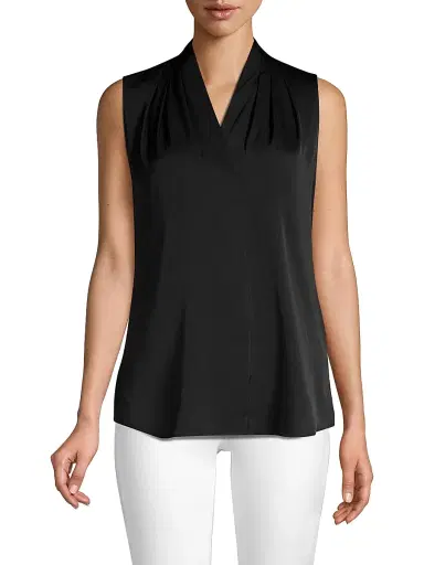 Kobi Halperin Women's Mila Sleeveless Silk-Blend Blouse - Black - Size XXL | Thumbnail 3 Kobi Halperin Women's Mila Sleeveless Silk-Blend Blouse - Black - Size XXL | Thumbnail 3