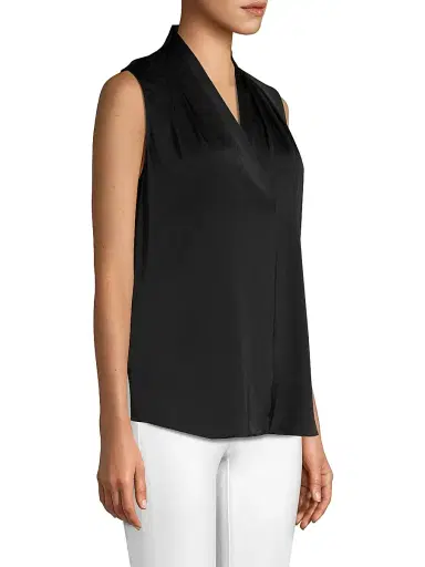 Kobi Halperin Women's Mila Sleeveless Silk-Blend Blouse - Black - Size XXL | Thumbnail 4 Kobi Halperin Women's Mila Sleeveless Silk-Blend Blouse - Black - Size XXL | Thumbnail 4