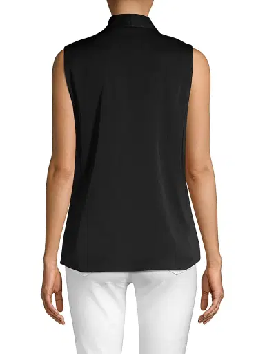 Kobi Halperin Women's Mila Sleeveless Silk-Blend Blouse - Black - Size XXL | Thumbnail 5 Kobi Halperin Women's Mila Sleeveless Silk-Blend Blouse - Black - Size XXL | Thumbnail 5