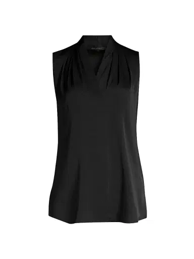 Kobi Halperin Women's Mila Sleeveless Silk-Blend Blouse - Black - Size XXL | Thumbnail 1 Kobi Halperin Women's Mila Sleeveless Silk-Blend Blouse - Black - Size XXL | Thumbnail 1