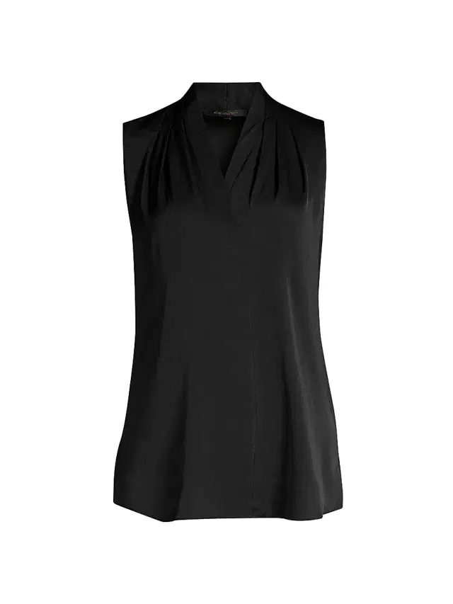 Kobi Halperin Women's Mila Sleeveless Silk-Blend Blouse - Black