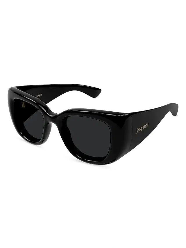 Saint Laurent Women's Howl 55MM Cat-Eye Sunglasses - Black