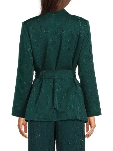 Ungaro Women's Willow Hotfix Stretch-Silk Self-Tie Jacket | Thumbnail 5 Ungaro Women's Willow Hotfix Stretch-Silk Self-Tie Jacket | Thumbnail 5