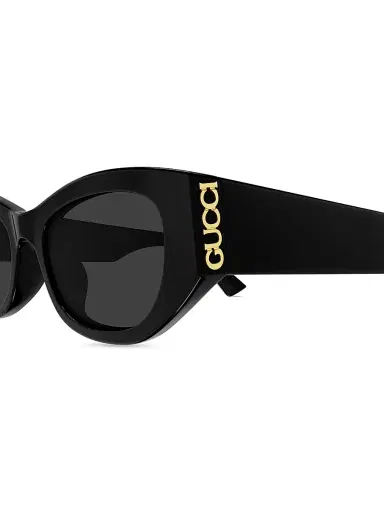 Gucci Women's On Side 53MM Cat-Eye Sunglasses - Black | Thumbnail 3