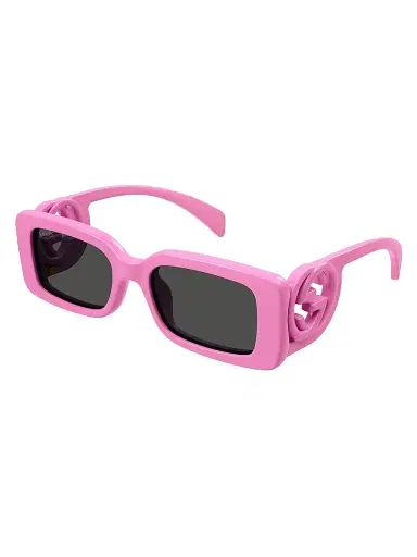 Gucci Women's Chaise Longue 54MM Rectangular Sunglasses - Pink Dark Grey | Thumbnail 1