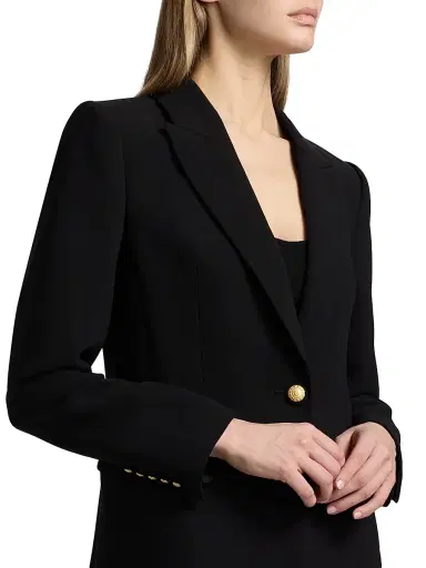 Kobi Halperin Women's Rue Crepe Single-Breasted Blazer - Black - Size XXL | Thumbnail 6 Kobi Halperin Women's Rue Crepe Single-Breasted Blazer - Black - Size XXL | Thumbnail 6
