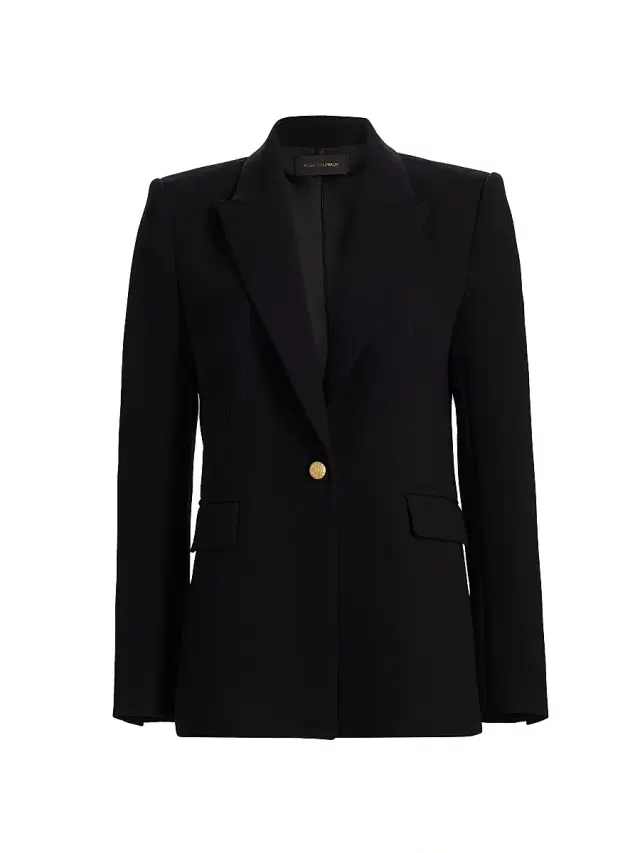 Kobi Halperin Women's Rue Crepe Single-Breasted Blazer - Black