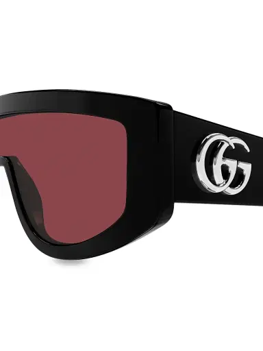 Gucci Women's GG Extruded 99MM Mask Sunglasses | Thumbnail 3 Gucci Women's GG Extruded 99MM Mask Sunglasses | Thumbnail 3