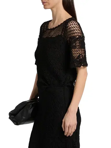 Kobi Halperin Women's Magnolia Crochet Blouse - Black - Size XXL | Thumbnail 4 Kobi Halperin Women's Magnolia Crochet Blouse - Black - Size XXL | Thumbnail 4
