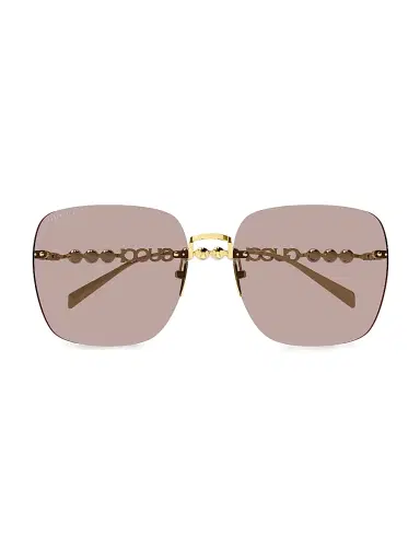 Gucci Women's Fashion Show 63MM Square Sunglasses | Thumbnail 2 Gucci Women's Fashion Show 63MM Square Sunglasses | Thumbnail 2