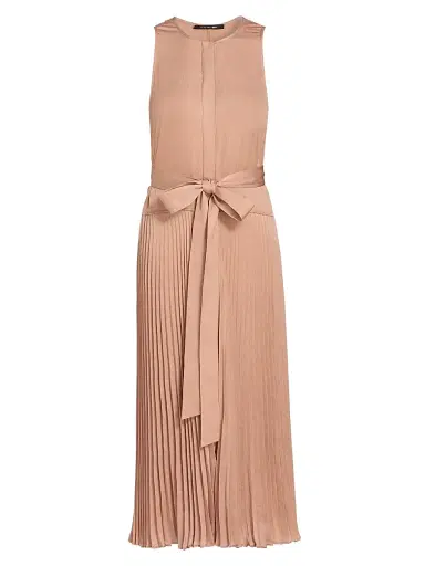 Kobi Halperin Women's Maxine Satin Tie-Waist Sleeveless Midi-Dress - Chai - Size Small | Thumbnail 1 Kobi Halperin Women's Maxine Satin Tie-Waist Sleeveless Midi-Dress - Chai - Size Small | Thumbnail 1
