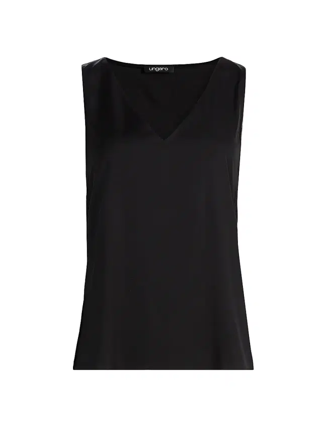 Ungaro Women's Aliza Silk Camisole Blouse - Black