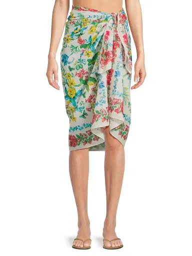Kobi Halperin Women's Mckenzie Floral Cotton Pareo -  Multi | Thumbnail 3