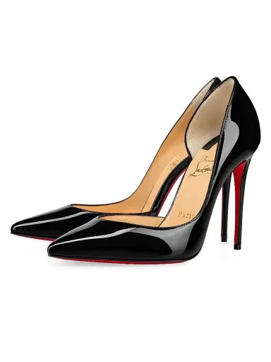 Christian Louboutin Women's Iriza 100MM Patent Leather Pumps - Black - Size 13 | Thumbnail 2 Christian Louboutin Women's Iriza 100MM Patent Leather Pumps - Black - Size 13 | Thumbnail 2