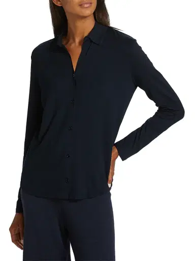 MAJESTIC FILATURES Women's Soft Touch Button-Up Shirt - Marine - Size Medium | Thumbnail 3 MAJESTIC FILATURES Women's Soft Touch Button-Up Shirt - Marine - Size Medium | Thumbnail 3