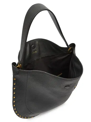 Isabel Marant Women's Oskan Leather Hobo Bag - Black | Thumbnail 4 Isabel Marant Women's Oskan Leather Hobo Bag - Black | Thumbnail 4