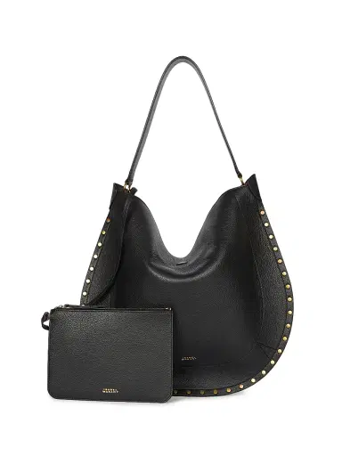 Isabel Marant Women's Oskan Leather Hobo Bag - Black | Thumbnail 6 Isabel Marant Women's Oskan Leather Hobo Bag - Black | Thumbnail 6