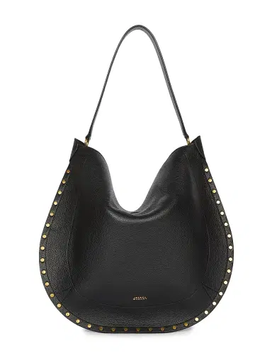 Isabel Marant Women's Oskan Leather Hobo Bag - Black | Thumbnail 1 Isabel Marant Women's Oskan Leather Hobo Bag - Black | Thumbnail 1