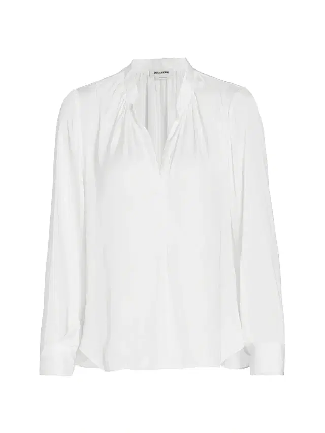 Zadig & Voltaire Women's Tink Draped Satin Blouse - Ecru