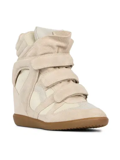 Isabel Marant Women's Bekett Leather & Suede High-Top Platform Sneakers | Thumbnail 2 Isabel Marant Women's Bekett Leather & Suede High-Top Platform Sneakers | Thumbnail 2