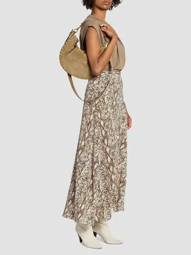 Isabel Marant Women's Oskan Soft Zipped Suede Shoulder Bag | Thumbnail 3 Isabel Marant Women's Oskan Soft Zipped Suede Shoulder Bag | Thumbnail 3