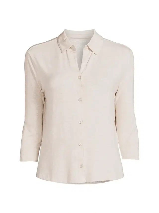 Majestic Filatures Women's Soft Touch Shirt - Ecru Chine