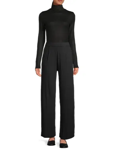 MAJESTIC FILATURES Women's Soft Touch Metallic Turtleneck Top | Thumbnail 2 MAJESTIC FILATURES Women's Soft Touch Metallic Turtleneck Top | Thumbnail 2