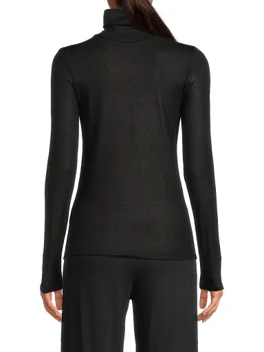 MAJESTIC FILATURES Women's Soft Touch Metallic Turtleneck Top | Thumbnail 5 MAJESTIC FILATURES Women's Soft Touch Metallic Turtleneck Top | Thumbnail 5